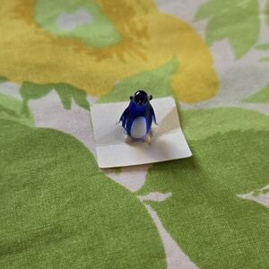 Vintage Miniature Glass Penguin Figurine